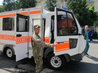 Військовий госпіталь Західного регіону отримав в дарунок від громади Львова повнопривідний реанімобіль «Електрон»